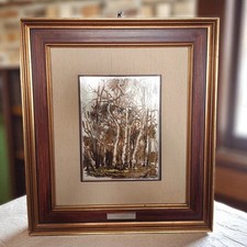 Aldo Raimondi (1902-1998) – Lastra d’argento .800 'Betulle' numerata 331/999