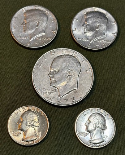 Set mezzo dollaro quarto - set, e