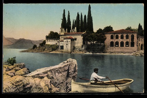 Cartolina punta san vigilio - punta,