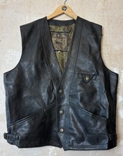 Gilet uomo in pelle / grande /