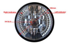 Faro proiettore moto 7" con