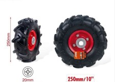 Ruota Di Ricambio In Gomma 250 MM 10" 20MM Per Carrelli Carriola Per Trasporto