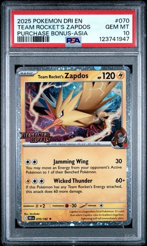 Team rocket zapdos 070 - rocket's, 070/182