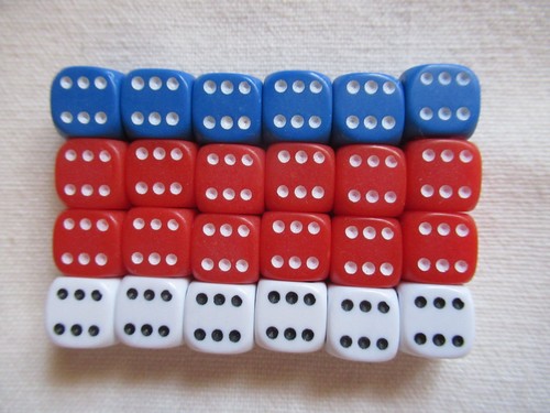 Dadi rosso - d6,