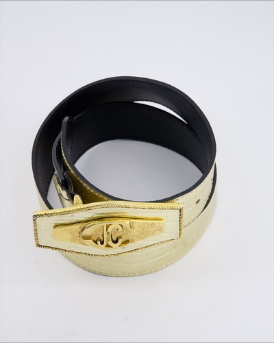 Cintura just cavalli pelle oro - pelle,