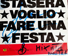 JOVANOTTI AUTOGRAFATO- VASCO 7"  STASERA VOGLIO FARE UNA FESTA 1989