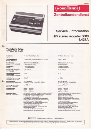 Manuale servizio per - di,