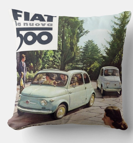 Cuscino 40x40 tributo fiat - tributo, 500
