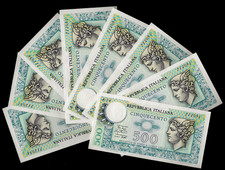X 1 BANCONOTA LIRE 500