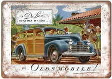 1940 Oldsmobile Wagon Insegna