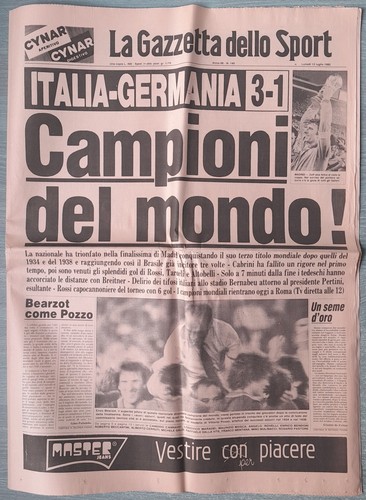 Italia germania mondiali - italia, 3-1