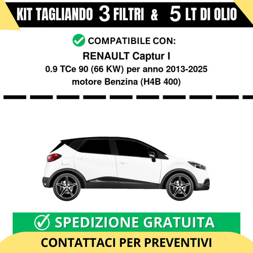 Tagliando per renault captur - tagliando,