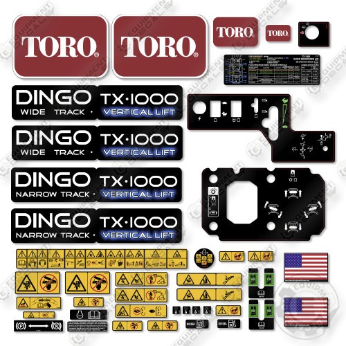 Toro dingo 1000 full - full, decal