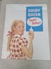  Insegna Poster Ragazza Gelato Regina Latte Vintage Originale. 