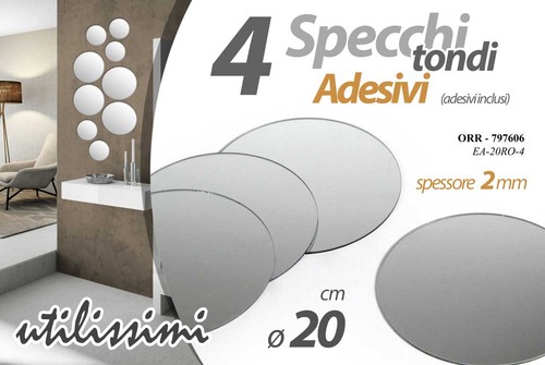 Specchi adesivi rotondi tondi - specchi,