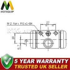 Motaquip Cilindro Freno Ruota