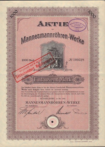 Mannesmann tube works - mannesmann,