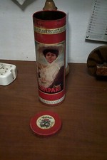 rara scatola di latta CORDIAL CAMPARI  vintage con difetti del tempo  leggi....