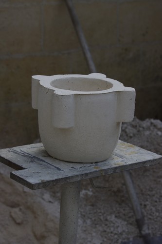 Vaso mortaio fioriera - vaso, in