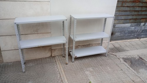 Coppia scaffali metallici