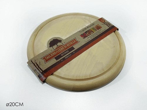 Tagliere tondo legno 20cm - tondo,