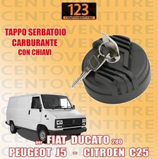 TAPPO SERBATOIO CARBURANTE CON CHIAVI FIAT DUCATO 280  CITROEN C25 PEUGOET J5