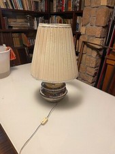 Lampada da tavolo o luce Comodino in Acciaio con paralume