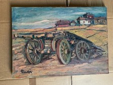 QUADRO  OLIO SU TELA  UN CARRO