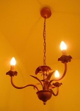 LAMPADARIO in Ferro Battuto . luce classica o domotica Alexa Google . 238