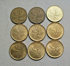 20 lire 9 monete 1957, 1958