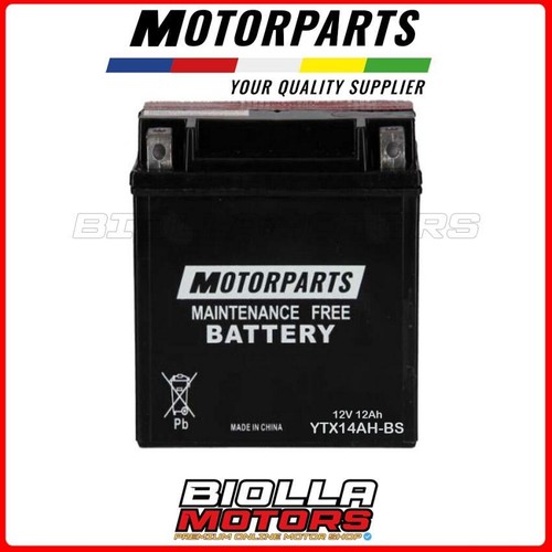 Ytx14ah batteria motorparts - ytx14ah-bs,
