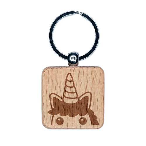 Peeking unicorno inciso - peeking,