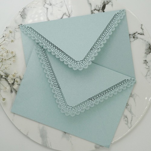 10x 5colors invito busta pizzo - 10x,