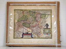 ORTELIO 1606 DUCATO URBINO INCISIONE ACQUARELLATA MONTEFELTRO STAMPE ANTICHE C8