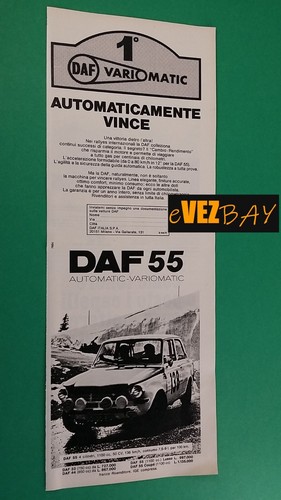 Pubblicità 1969 daf 55 - 1969,