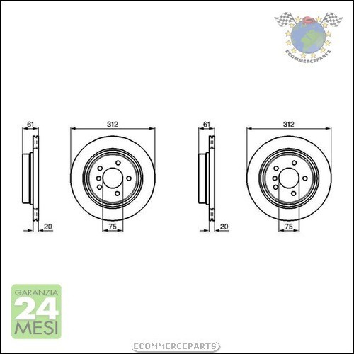 Kit dischi freno - 2x,