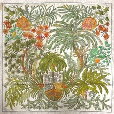 Sciarpa Hermes Kare90 giardino