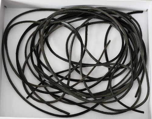 Lacci neri cuoio 120cm - neri,