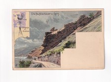 1104) Muro del diavolo presso SPITZ - / Wachau - grande LITHO Turmspitze di S...