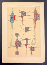 lettere alfabeto XV secolo da