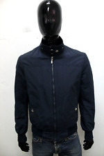 Refrigue Giubbotto Taglia M Uomo Giacca Blu Da Mezza Stagione Giubbino Logo