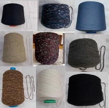 Coni filato seta lino canapa 100% pura lana merino cotone misti viscosa stock