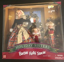 Barbie holiday sisters plaid - barbie,
