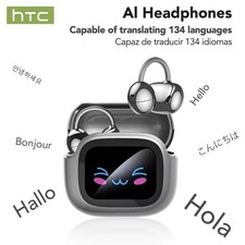 Auricolari Bluetooth HTC NE32 OWS con Clip LCD Touch AI Traduttore