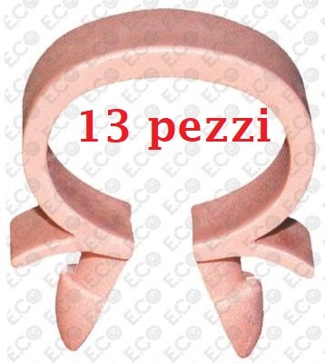 Fermatubo plastica rosa - fermatubo, in