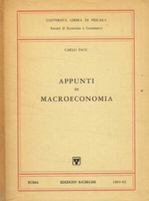 Appunti di macroeconomia. 