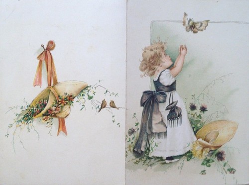 Cartoncino augurale 1900 - augurale,
