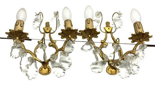 Coppia applique bronzo - applique,