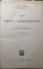 Zanobini Corso di diritto amministrativo vol. II° Giuffrè 1948