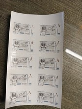 Foglio 10 Francobolli Tipo A